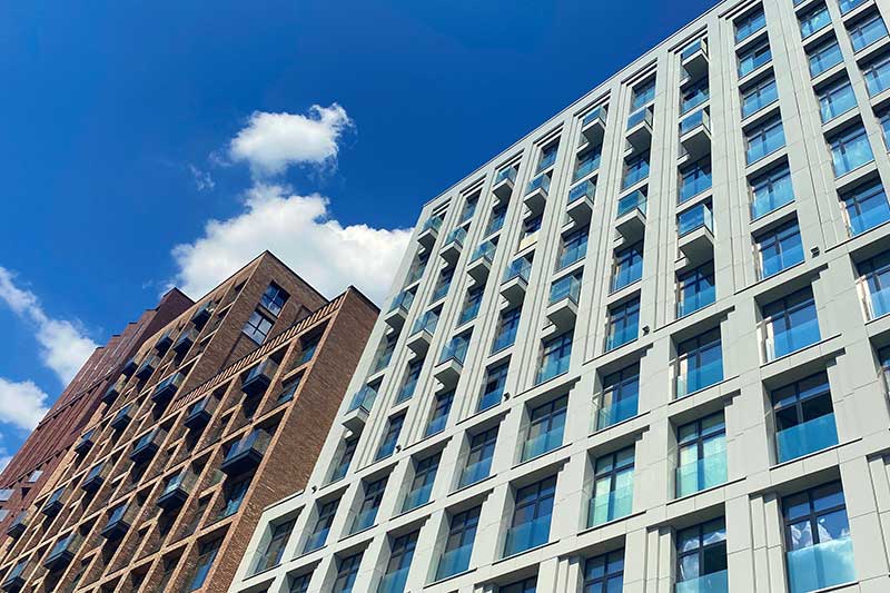 equity financing for commercial real estate - side of office buildings